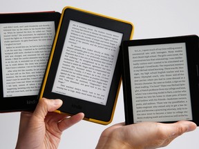 Amazon Kindle e-readers. The e-commerce giant had just over 83 per cent of the U.S. e-book market in early 2017, up from 74 per cent in October 2015.
