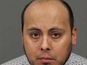 This undated booking photo provided by the County of San Luis Obispo shows Alfonso Alarcon-Nunez. California prosecutors say Alarcon-Nunez an Uber driver living in the country illegally has been charged with raping, assaulting and robbing young women. San Luis Obispo County District Attorney Dan Dow said Monday, Jan. 22, 2018, that Alarcon-Nunez's alleged victims are between 19 and 22 years old and three were intoxicated when they were assaulted. (County of San Luis Obispo via AP)