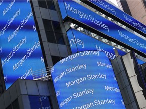 FILE - This Wednesday, March 1, 2017, file photo shows the Morgan Stanley headquarters in New York. Morgan Stanley reports earnings, Thursday, Jan. 18, 2018.