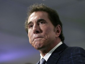 FILE - This March 15, 2016, file photo, shows casino mogul Steve Wynn at a news conference in Medford, Mass. Wynn Resorts is denying multiple allegations of sexual harassment and assault by its founder Steve Wynn, describing it as a smear campaign related to divorce proceedings from his ex-wife. The Wall Street Journal reported Friday, Jan. 26, 2018, that a number of women say they were harassed or assaulted by the casino mogul. Wynn denied the allegations personally in a printed statement.
