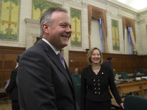 Bank of Canada Governor Stephen Poloz (left) and senior deputy governor Carolyn Wilkins wait to appear before the House of Commons Finance committee.