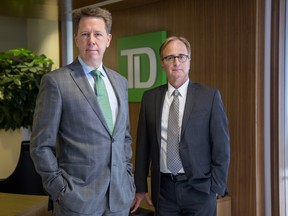 TD Securities Inc Managing Director of Investment Banking Robert Mason, left, and Managing Director of Corporate Credit Organization Greg Hickaway.