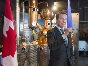 Treasury Board President Scott Brison announces government funding to assist Ironworks Distillery Inc. as they expand their micro-distillery in Lunenburg, N.S. on Wednesday, Jan.17, 2018. The boutique industry is flourishing in Nova Scotia and throughout Atlantic Canada.