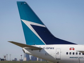 WestJet says it earned $48.5 million or 42 cents per diluted share for the last three months of 2017, down from a profit of $55.2 million or 47 cents per diluted share a year earlier.