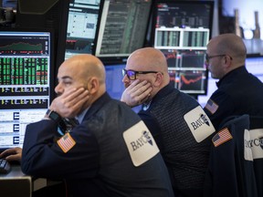 Traders on the floor of the New York Stock Exchange on Feb. 12, 2018.