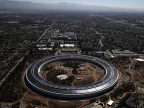 Apple’s new headquarters feature 45-foot tall curved panels of safety glass along with work spaces, dubbed "pods," also made with a lot of glass.