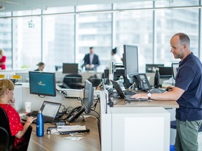 Sun Life head office features agile workspaces.