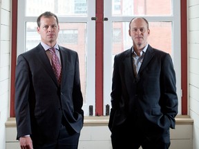 Colin Kilgour, left, and Daniel Williams in the company's Toronto offices.