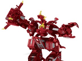 In this product image provided by Spin Master, the Bakugan Battle Brawlers New Vestroia Maxus Helios 7 In 1 is shown. Spin Master Corp. has launched a lawsuit against Alpha Group US, LLC and Alpha Animation and Toys Ltd. in multiple jurisdictions alleging patent infringement on its Bakugan toys. THE CANADIAN PRESS/AP/Spin Master MANDATORY CREDIT