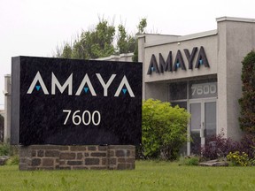 The Amaya Gaming Group headquarters is shown in Montreal, Friday, June 13, 2014. A Florida man has filed an $8 million lawsuit against the Stars Group, Inc., alleging the online poker firm formerly known as Amaya failed to compensate him for work he performed.