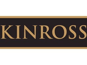 The corporate logo of Kinross Gold Corp. is shown. Kinross Gold Corp. says it is buying two hydroelectric power plants in Brazil for $257 million to secure a low-cost power supply for its Paracatu mine.