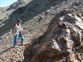 Massive sulfide at Carruthers Pass