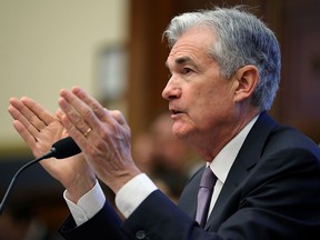 Federal Reserve Board Chairman Jerome Powell testifies before the House Financial Services Committee on Capitol Hill in Washington, DC on February 27, 2018