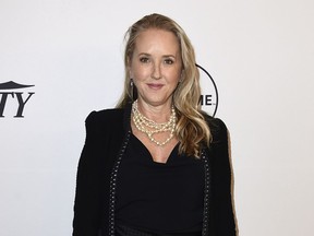 FILE - In this Oct. 13, 2017 file photo, NBC Entertainment President Jennifer Salke arrives at Variety's Power of Women Luncheon in Beverly Hills, Calif. Amazon has hired former Salke to head its Amazon Studios unit, four months after former chief Roy Price resigned due to allegations of sexual misconduct made by a producer.
