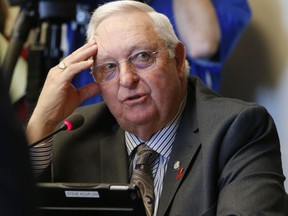 Oklahoma state Rep. Steve Kouplen, D-Beggs, speaks during a budget committee hearing in Oklahoma City, Thursday, Feb. 8, 2018.    Oklahoma rolled out the red carpet to the growing wind industry two decades ago with the promise of generous state tax incentives and a steady stream of wind sweeping down the Central Plains. But with budget shortfalls that have persisted for several years, lawmakers have already scaled back almost all of the incentives and are now looking to impose a new production tax on the industry.