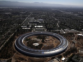 Apple's new "spaceship" campus boasts a huge glass-walled building that has caused some injuries among staff.