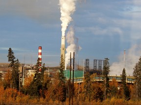 Suncor Energy's base plant with upgraders  north of Fort McMurray, Alberta.