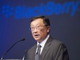 BlackBerry CEO John Chen's base salary and annual bonus will remain at US$1 million and US$2 million, respectively.
