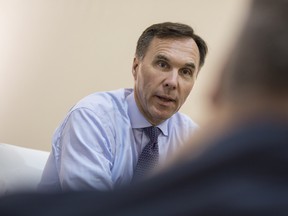 Finance Minister Bill Morneau during an interview at the G20 Summit in Buenos Aires, Argentina.