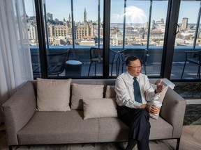 BlackBerry CEO John Chen during at interview with the Financial Post.