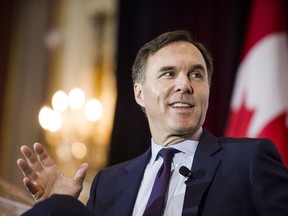 Finance minister Bill Morneau was interviewed during a breakfast event co-hosted by the Canadian Club and the Empire Club in Toronto, on Thursday, March 1, 2018.