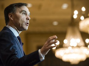 Finance minister Bill Morneau spoke at a breakfast event co-hosted by the Canadian Club and the Empire Club in Toronto, on Thursday, March 1, 2018.