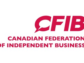 The corporate logo for Canadian Federation of Independent Busines is shown. A global payment company will give members of Canada's largest small- and medium-business association lower rates on American Express transactions.