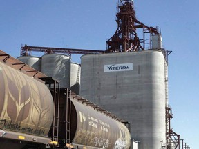 A grain elevator is shown near Regina, Sask., Aug.30, 2007. Alberta Premier Rachel Notley says Canada will continue to have trouble moving grain across the country if it doesn't build and expand oil pipelines.
