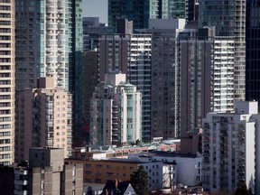 Nearly 8,500 homes have been declared vacant or underused in Vancouver after the submission deadline passed for the city's new empty homes tax. Condos and apartment buildings are seen in downtown Vancouver on February 2, 2017.