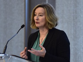 Bank of Canada deputy governor Carolyn Wilkins speaks at the Rotman School of Management in Toronto on Thursday, March 22, 2018.