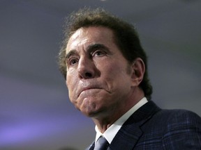 FILE - This March 15, 2016 file photo shows casino mogul Steve Wynn at a news conference in Medford, Mass. Evidence of Wynn's alleged pattern of reckless behavior and mismanagement of Wynn Resorts could be presented during a court hearing this week. The hearing scheduled for Tuesday, March 27, 2018, is part of a yearslong case involving him, his ex-wife Elaine Wynn, and the company they founded.