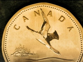 The loonie fell 0.40 per cent to 77.59 U.S. cents at 10:30 a.m. in Toronto, extending its year-to-date loss to 2.5 per cent, the worst performance among major currencies tracked by Bloomberg.