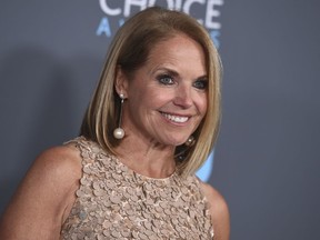 FILE - In this Jan. 11, 2018 file photo, Katie Couric poses in the press room at the 23rd annual Critics' Choice Awards in Santa Monica, Calif. Couric and leaders of household consumer products maker Procter & Gamble highlight a forum planned to examine the state of women in the workplace. P&G and Seneca Women, which advocates for global female advancement, are co-hosting the #WeSeeEqual forum Thursday at the company's Cincinnati headquarters.