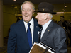 Brian Mulroney, a member of Barrick Gold’s board of directors is greeted by Peter Munk at the company’s AGM in Toronto in 2010.