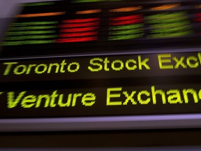 The TSX ticker is shown in Toronto.