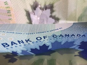 Canadian bank notes.