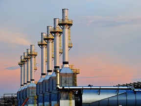 Steam generators at Cenovus Energy's Foster Creek plant.