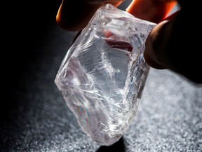 Lucara got a record US$63 million for this 813-carat diamond sold last year.