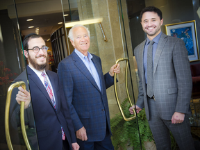 The Regional Group’s Property Management and Commercial Leasing team: From left, Sender Gordon, director of Commercial Leasing; Jeff Gould, senior vice-president; Tal Scher, director of Property Management.