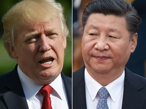 U.S. President Donald Trump (left) and Chinese President Xi Jinping