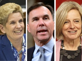 Ontario Premier Kathleen Wynne, Federal Finance Minister Bill Morneau and Alberta Premier Rachel Notley: Recent provincial and federal budgets are more about politics than sound economics, writes Jack Mintz.