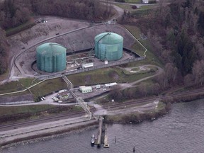 Kinder Morgan's Trans Mountain Expansion Project's Westeridge loading dock in Burnaby, B.C.