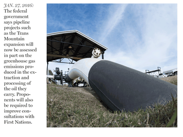 The main pipeline that feeds oil to British Columbia is seen at the Kinder Morgan Trans Mountain facility in Edmonton.