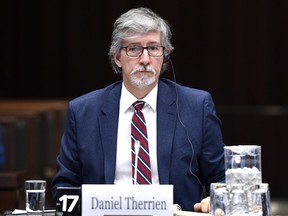Privacy commissioner Daniel Therrien appears before a Commons privacy and ethics committee on the breach of personal information involving Cambridge Analytica and Facebook, in Ottawa on Tuesday, April 17, 2018.
