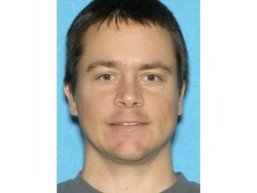 This undated photo provided by the Las Vegas Metropolitan Police Department shows Anthony Wrobel. Police were searching for Wrobel on Monday, April 16, 2018. He is accused of opening fire on a picnic for a group of employees of a Las Vegas Strip casino-resort, killing a woman and critically injuring a man on Sunday, April 15, in what investigators called workplace violence.