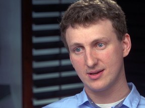 This image made from a video provided by CBS News/60 Minutes shows Cambridge University researcher Aleksandr Kogan during an interview with CBS's "60 Minutes." Kogan, the academic at the center of the Facebook data-misuse scandal, apologized during the interview which aired on Sunday, April 22, 2018. (CBS News/60 Minutes via AP)
