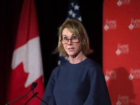 U.S. Ambassador to Canada Kelly Craft speaks about NAFTA and Canada-U.S. relations at an Empire Club meeting in Toronto.