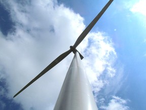 A NextEra Energy turbine at the company's Jericho wind project in Lambton County.
