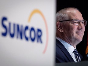 Suncor president and CEO Steve Williams waits to address the company's annual meeting in Calgary, Wednesday, May 2, 2018.