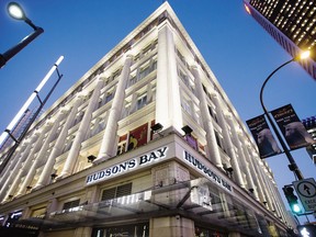 Hudson’s Bay and RioCan have signed a conditional agreement to sell HBC’s flagship Vancouver store, a source says.
